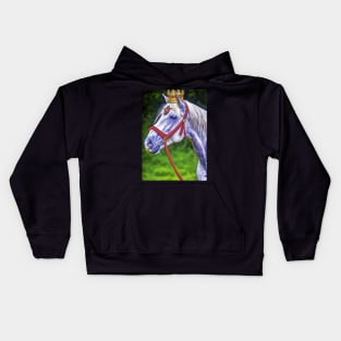 Horse with Crown Kids Hoodie